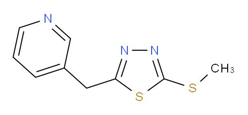2-(methylthio)-5-(pyridin-3-ylmethyl)-1,3,4-thiadiazole