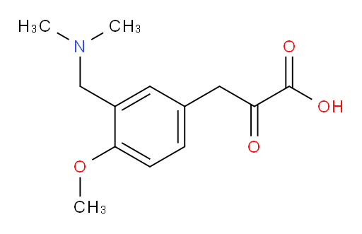 3-(3-((dimethylamino)methyl)-4-methoxyphenyl)-2-oxopropanoic acid