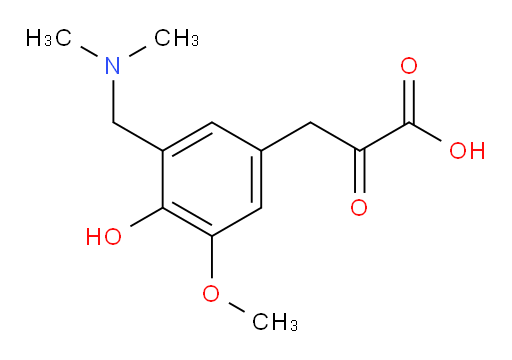 3-(3-((dimethylamino)methyl)-4-hydroxy-5-methoxyphenyl)-2-oxopropanoic acid