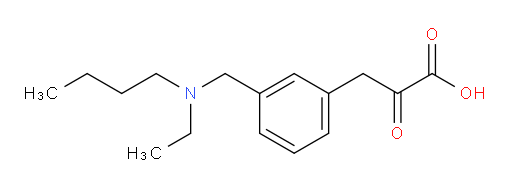 3-(3-((butyl(ethyl)amino)methyl)phenyl)-2-oxopropanoic acid