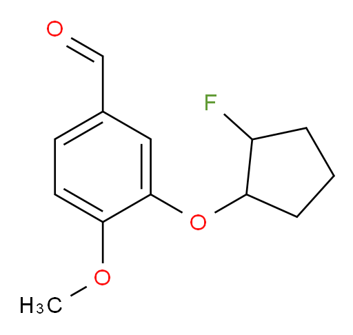 3-((2-fluorocyclopentyl)oxy)-4-methoxybenzaldehyde