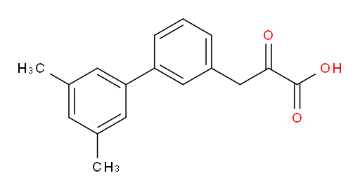 3-(3',5'-dimethyl-[1,1'-biphenyl]-3-yl)-2-oxopropanoic acid