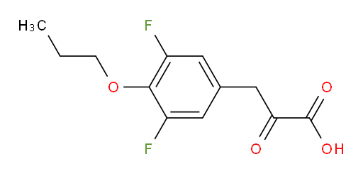 3-(3,5-difluoro-4-propoxyphenyl)-2-oxopropanoic acid