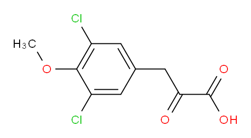 3-(3,5-dichloro-4-methoxyphenyl)-2-oxopropanoic acid