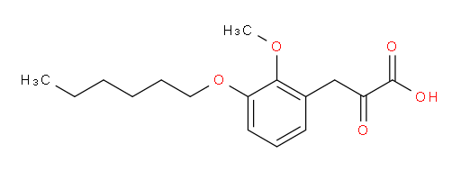 3-(3-(hexyloxy)-2-methoxyphenyl)-2-oxopropanoic acid