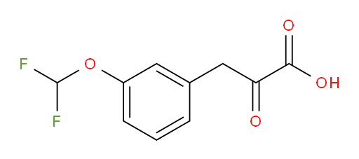 3-(3-(difluoromethoxy)phenyl)-2-oxopropanoic acid