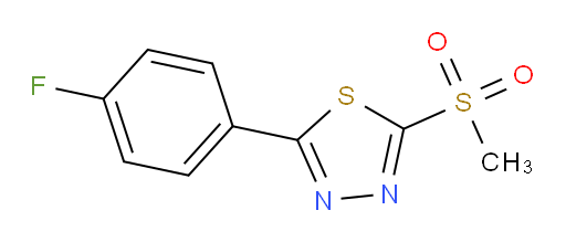 2-(4-fluorophenyl)-5-(methylsulfonyl)-1,3,4-thiadiazole
