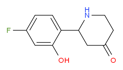 2-(4-fluoro-2-hydroxyphenyl)piperidin-4-one
