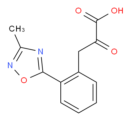 3-(2-(3-methyl-1,2,4-oxadiazol-5-yl)phenyl)-2-oxopropanoic acid