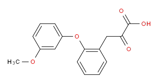 3-(2-(3-methoxyphenoxy)phenyl)-2-oxopropanoic acid
