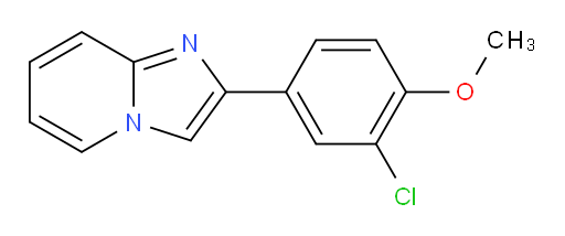 2-(3-chloro-4-methoxyphenyl)imidazo[1,2-a]pyridine
