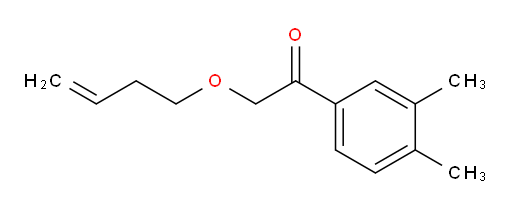 2-(but-3-en-1-yloxy)-1-(3,4-dimethylphenyl)ethanone