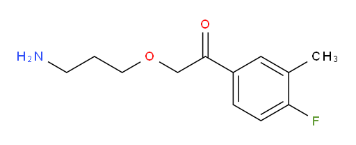 2-(3-aminopropoxy)-1-(4-fluoro-3-methylphenyl)ethanone