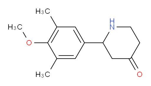2-(4-methoxy-3,5-dimethylphenyl)piperidin-4-one