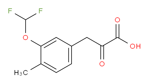 3-(3-(difluoromethoxy)-4-methylphenyl)-2-oxopropanoic acid