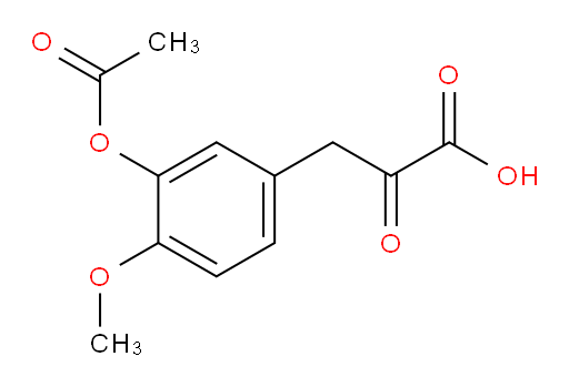 3-(3-acetoxy-4-methoxyphenyl)-2-oxopropanoic acid