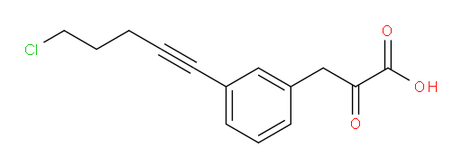 3-(3-(5-chloropent-1-yn-1-yl)phenyl)-2-oxopropanoic acid