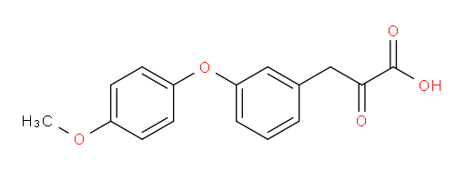 3-(3-(4-methoxyphenoxy)phenyl)-2-oxopropanoic acid