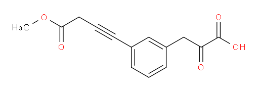 3-(3-(4-methoxy-4-oxobut-1-yn-1-yl)phenyl)-2-oxopropanoic acid
