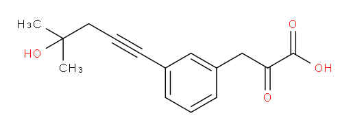 3-(3-(4-hydroxy-4-methylpent-1-yn-1-yl)phenyl)-2-oxopropanoic acid
