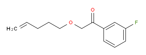 1-(3-fluorophenyl)-2-(pent-4-en-1-yloxy)ethanone
