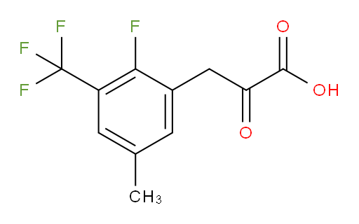 3-(2-fluoro-5-methyl-3-(trifluoromethyl)phenyl)-2-oxopropanoic acid