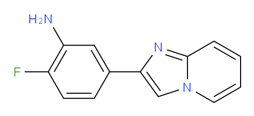 2-fluoro-5-(imidazo[1,2-a]pyridin-2-yl)aniline