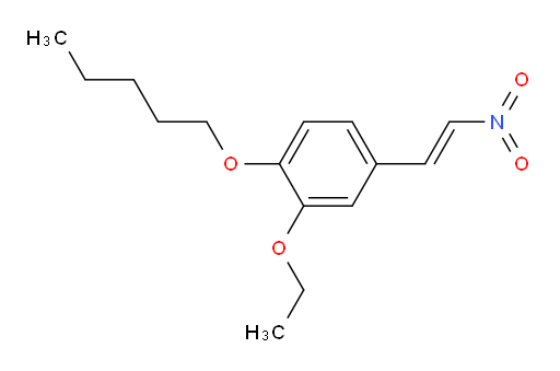 (E)-2-ethoxy-4-(2-nitrovinyl)-1-(pentyloxy)benzene