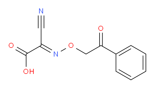 (E)-2-cyano-2-((2-oxo-2-phenylethoxy)imino)acetic acid