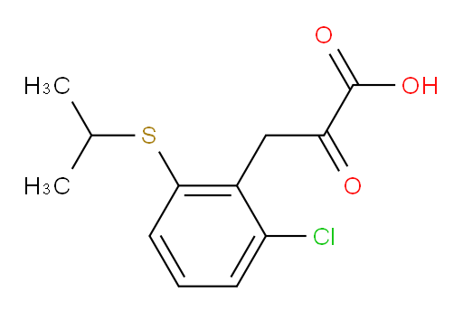 3-(2-chloro-6-(isopropylthio)phenyl)-2-oxopropanoic acid
