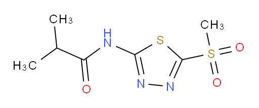 N-(5-(methylsulfonyl)-1,3,4-thiadiazol-2-yl)isobutyramide