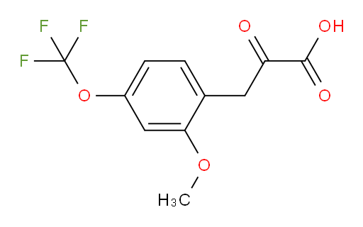 3-(2-methoxy-4-(trifluoromethoxy)phenyl)-2-oxopropanoic acid