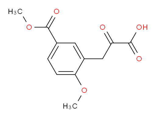 3-(2-methoxy-5-(methoxycarbonyl)phenyl)-2-oxopropanoic acid