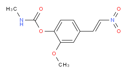 (E)-2-methoxy-4-(2-nitrovinyl)phenyl methylcarbamate