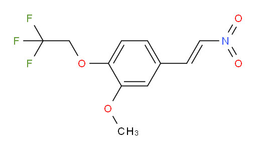 (E)-2-methoxy-4-(2-nitrovinyl)-1-(2,2,2-trifluoroethoxy)benzene
