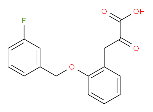 3-(2-((3-fluorobenzyl)oxy)phenyl)-2-oxopropanoic acid