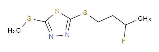 2-((3-fluorobutyl)thio)-5-(methylthio)-1,3,4-thiadiazole