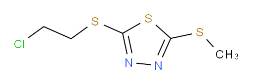 2-((2-chloroethyl)thio)-5-(methylthio)-1,3,4-thiadiazole