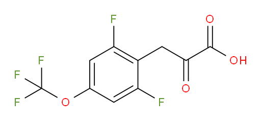 3-(2,6-difluoro-4-(trifluoromethoxy)phenyl)-2-oxopropanoic acid