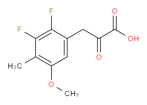 3-(2,3-difluoro-5-methoxy-4-methylphenyl)-2-oxopropanoic acid