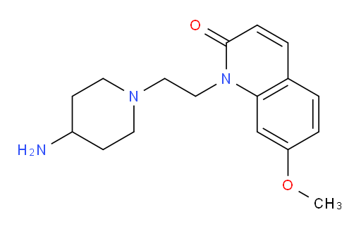 1-(2-(4-aminopiperidin-1-yl)ethyl)-7-methoxyquinolin-2(1H)-one