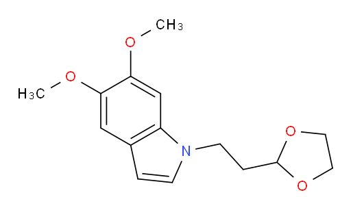 1-(2-(1,3-dioxolan-2-yl)ethyl)-5,6-dimethoxy-1H-indole