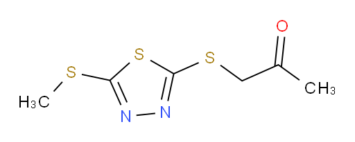 1-((5-(methylthio)-1,3,4-thiadiazol-2-yl)thio)propan-2-one