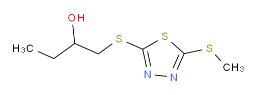 1-((5-(methylthio)-1,3,4-thiadiazol-2-yl)thio)butan-2-ol