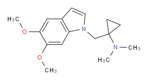 1-((5,6-dimethoxy-1H-indol-1-yl)methyl)-N,N-dimethylcyclopropanamine