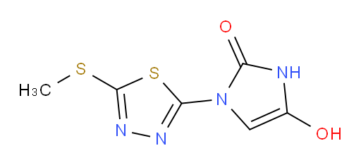 4-hydroxy-1-(5-(methylthio)-1,3,4-thiadiazol-2-yl)-1H-imidazol-2(3H)-one