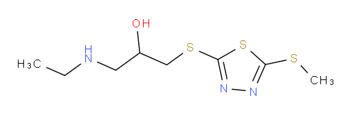 1-(ethylamino)-3-((5-(methylthio)-1,3,4-thiadiazol-2-yl)thio)propan-2-ol