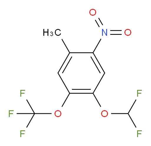 1-(difluoromethoxy)-4-methyl-5-nitro-2-(trifluoromethoxy)benzene