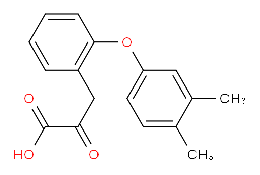 3-(2-(3,4-dimethylphenoxy)phenyl)-2-oxopropanoic acid