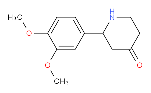2-(3,4-dimethoxyphenyl)piperidin-4-one